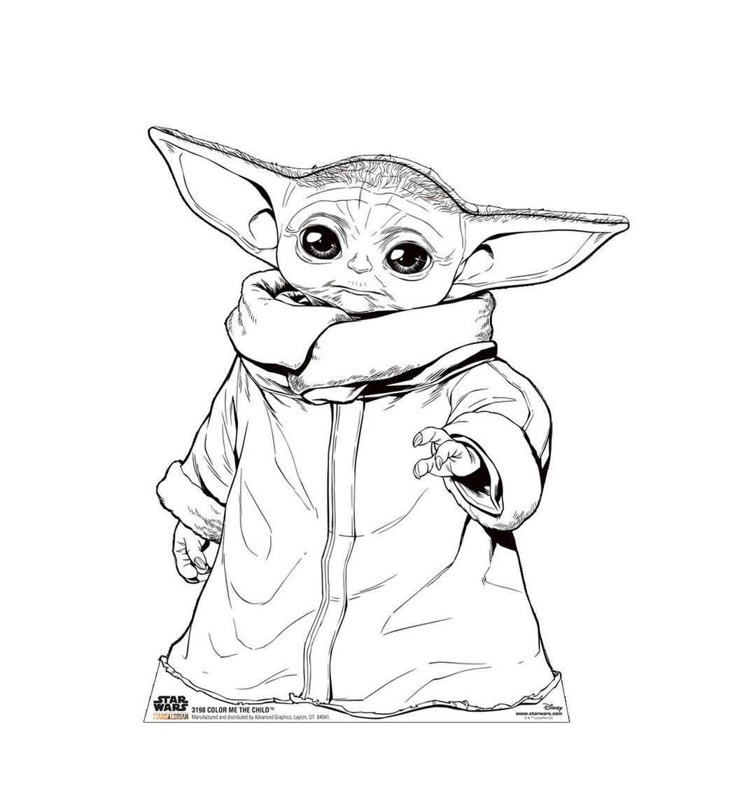 Color Me The CHILD Standee The Mandalorian 3198 - AT TEN Distribution