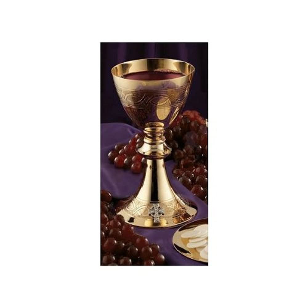 Creative Brands JC716 Etched Celtic Cross Chalice with Paten - AT TEN Distribution