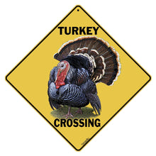 Load image into Gallery viewer, CROSSWALKS Turkey Crossing 12&quot; X 12&quot; Aluminum Sign (X412) - AT TEN Distribution

