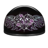 D.O.T. DAYTONA SKULL CAP- W/ BARBED WIRE HEART- L