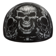 D.O.T. DAYTONA SKULL CAP- W/ GUNS- XL