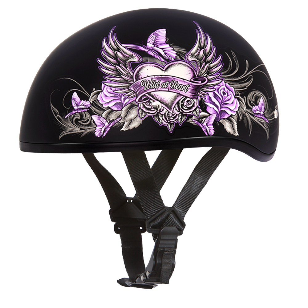 D.O.T. DAYTONA SKULL CAP- W/ WILD AT HEART- M