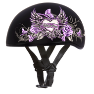 D.O.T. DAYTONA SKULL CAP- W/ WILD AT HEART- M