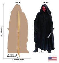 Load image into Gallery viewer, Darth Maul™ Life - Size Cardboard Cutout - AT TEN Distribution
