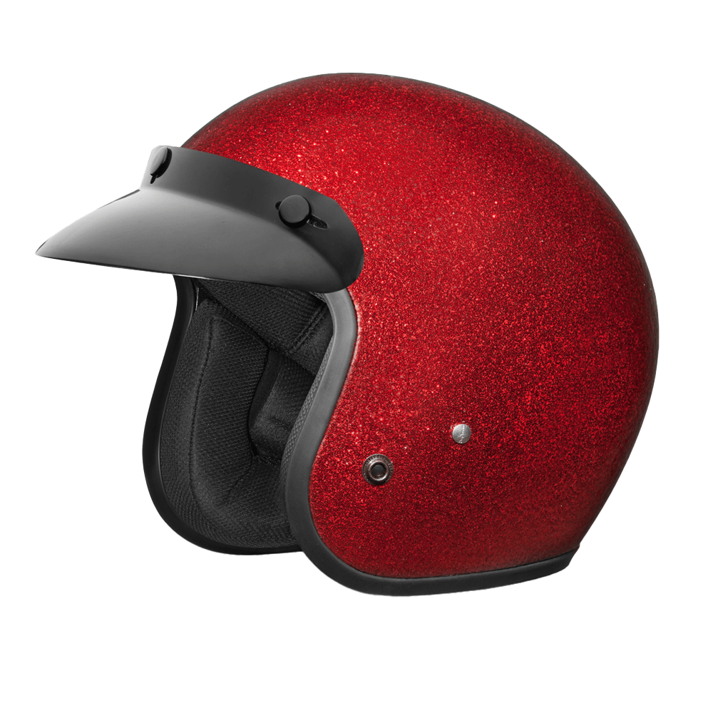 D.O.T. DAYTONA CRUISER- RED METAL FLAKE- S