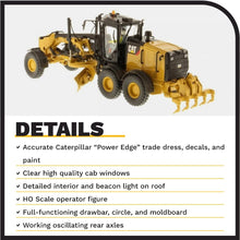 Load image into Gallery viewer, Diecast Masters 1/87 Caterpillar 12M3 Motor Grader High Line Series 85520 - AT TEN Distribution
