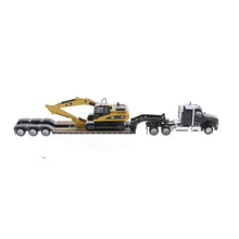 Load image into Gallery viewer, Diecast Masters 1/87 Kenworth T880s SBFS 40in Sleeper Tandem Tractor w/Lowboy &amp; Caterpillar 320D L Hydraulic Excavator 84420 - AT TEN Distribution

