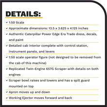 Load image into Gallery viewer, Diecast Masters 657G Wheel Tractor Scraper High Line Series Vehicle - AT TEN Distribution
