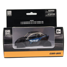 Load image into Gallery viewer, Diecast Masters BRP Bombardier Models 1:32 Scale Diecast Replica Can - Am Maverick X3 X rs Turbo RR, Intense Blue, Carbon Black &amp; Chalk Grey | Item 60005 - AT TEN Distribution

