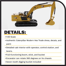 Load image into Gallery viewer, Diecast Masters CAT Caterpillar 336 Next Generation Hydraulic Excavator and Operator High Line Series 1/50 Diecast Model 85586 - AT TEN Distribution
