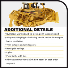 Load image into Gallery viewer, Diecast Masters CAT Caterpillar D11R Track Type Tractor with Operator 1/50 85025 - AT TEN Distribution
