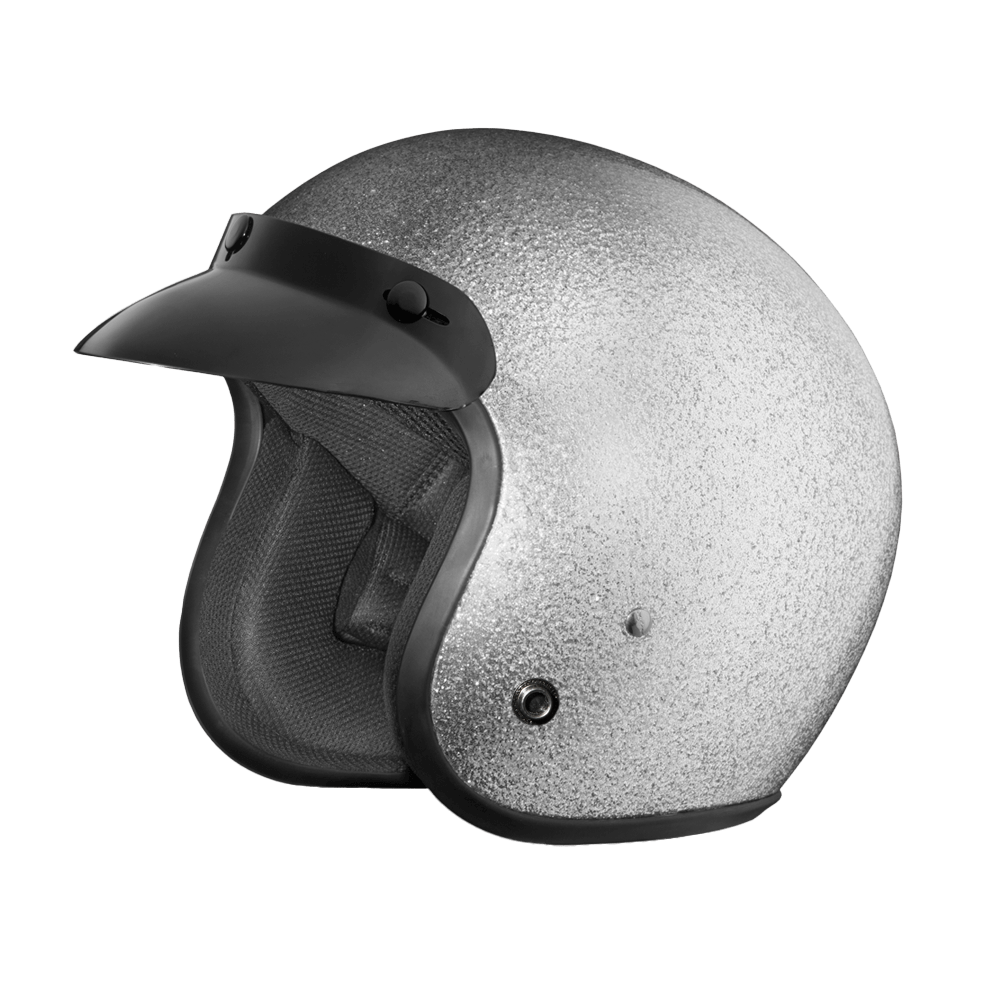 D.O.T. DAYTONA CRUISER - SILVER METAL FLAKE - XL - AT TEN Distribution