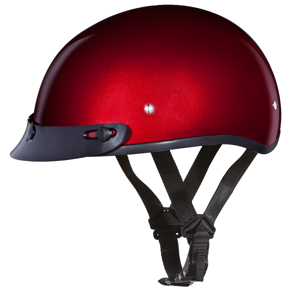 D.O.T. DAYTONA SKULL CAP - BLACK CHERRY - 2XS - AT TEN Distribution