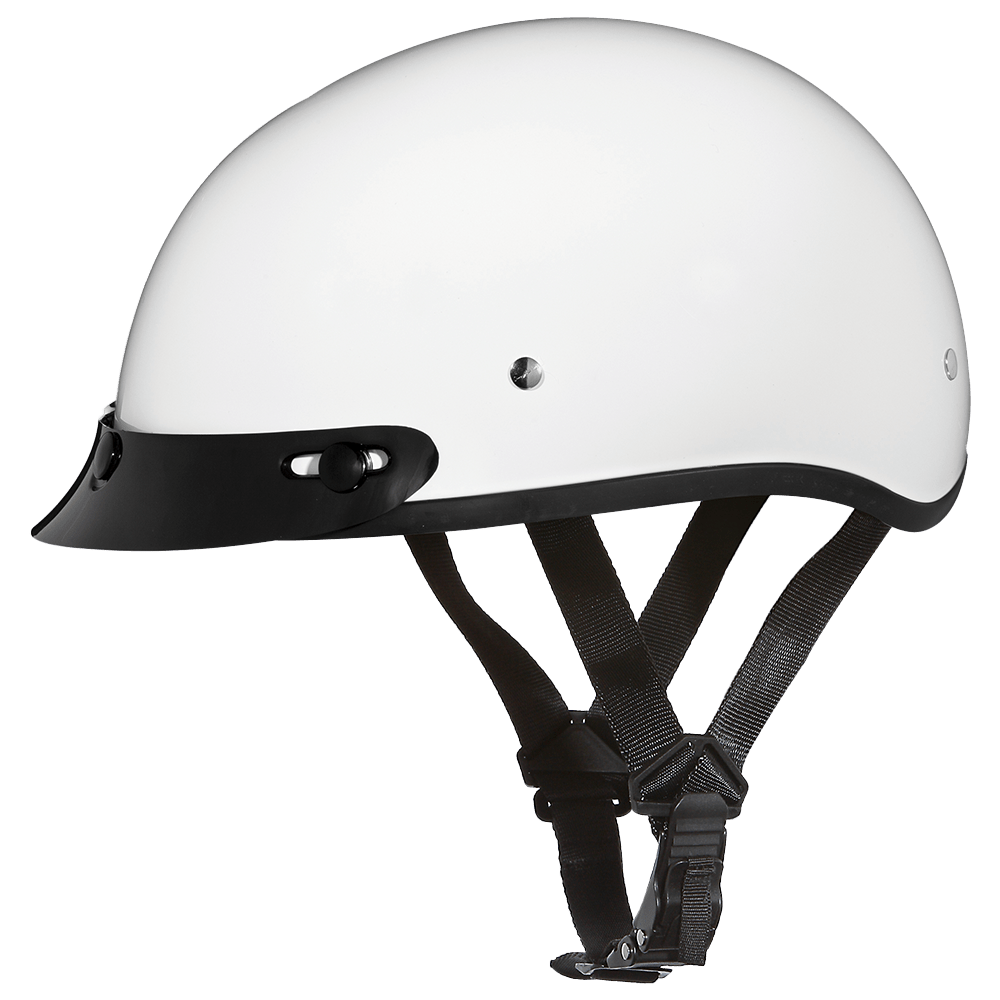 D.O.T. DAYTONA SKULL CAP - HI - GLOSS WHITE - 3XL - AT TEN Distribution