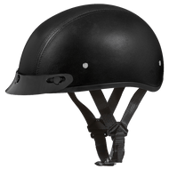 D.O.T. DAYTONA SKULL CAP - LEATHER COVERED - 3XL - AT TEN Distribution