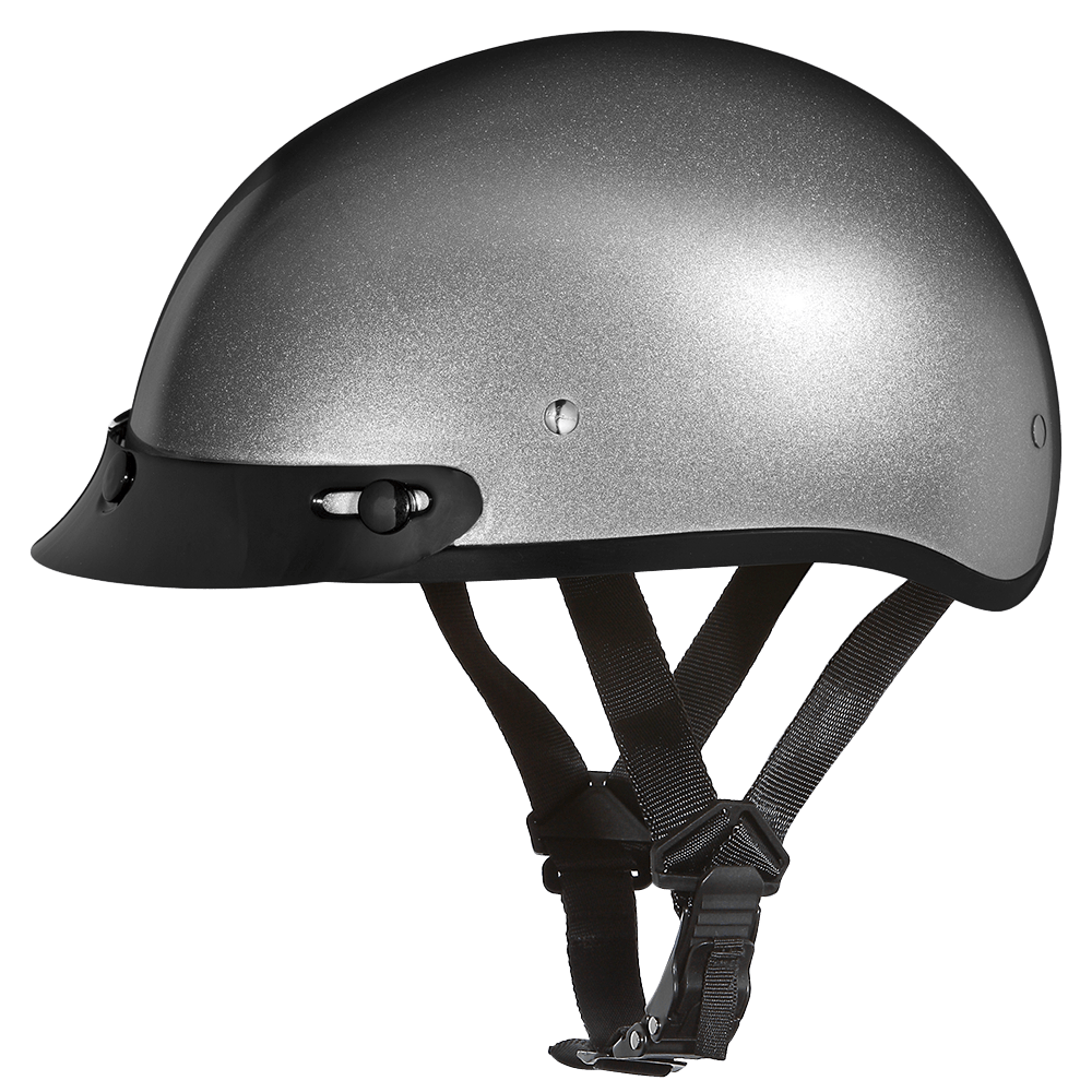 D.O.T. DAYTONA SKULL CAP - SILVER METALLIC - 3XL - AT TEN Distribution