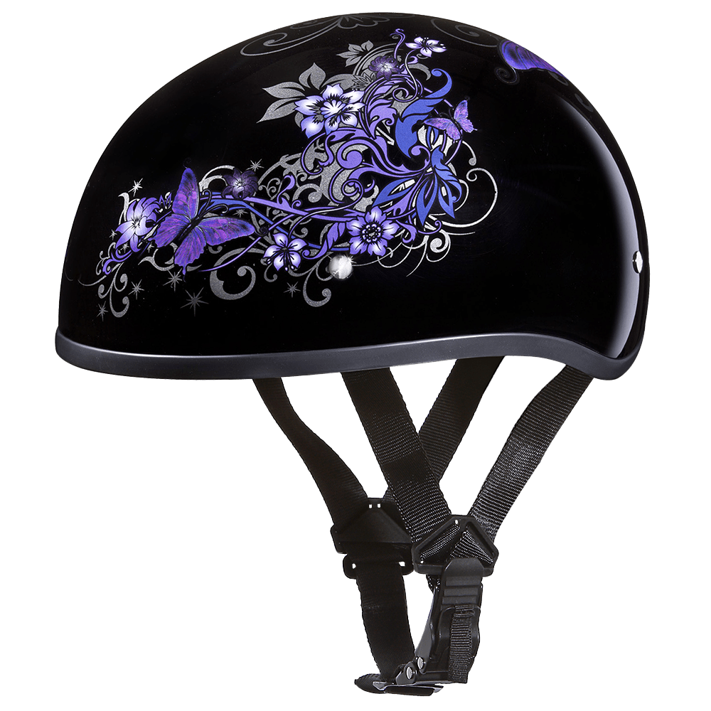 D.O.T. DAYTONA SKULL CAP - W/ BUTTERFLY - S - AT TEN Distribution