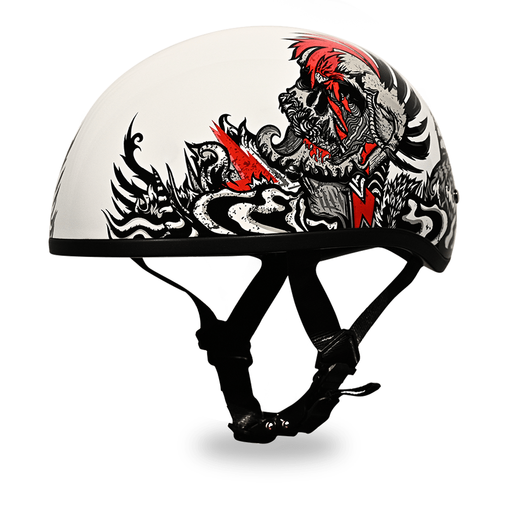 D.O.T. DAYTONA SKULL CAP - W/ ROCKIN' REAPER - 2XL - AT TEN Distribution