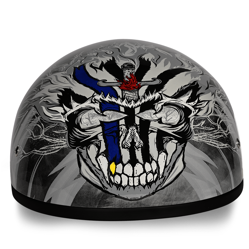 D.O.T. DAYTONA SKULL CAP - W/ THUNDER - S - AT TEN Distribution