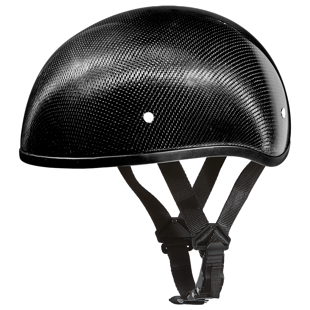 D.O.T. DAYTONA SKULL CAP W/O VISOR - GREY CARBON FIBER - 2XL - AT TEN Distribution