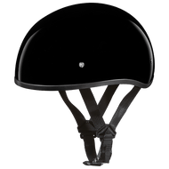 D.O.T. DAYTONA SKULL CAP W/O VISOR - HI - GLOSS BLACK - 4XL - AT TEN Distribution