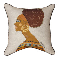 Ethnic Beauty Woven Poly Fiber Pillow with Multi Finish TLETBT - AT TEN Distribution