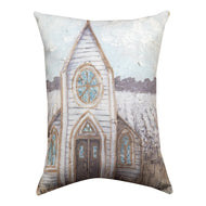 Farm Sketch Church Climaweave Pillow 18