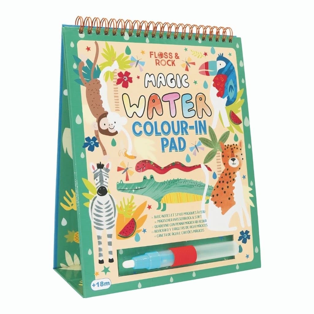 Floss & Rock 43P6393 Jungle Magic Color Changing Watercard Easel and Pen - AT TEN Distribution