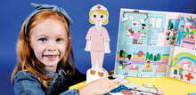 Load image into Gallery viewer, Floss &amp; Rock Magnetic Florence Doll - 40 - Piece Wooden Educational Dress - Up Set - Doctor, Nurse, and Patient Outfits - Montessori Toy with Reversible Scene &amp; Easy Storage Creative Play for Kids Ages 3+ - AT TEN Distribution
