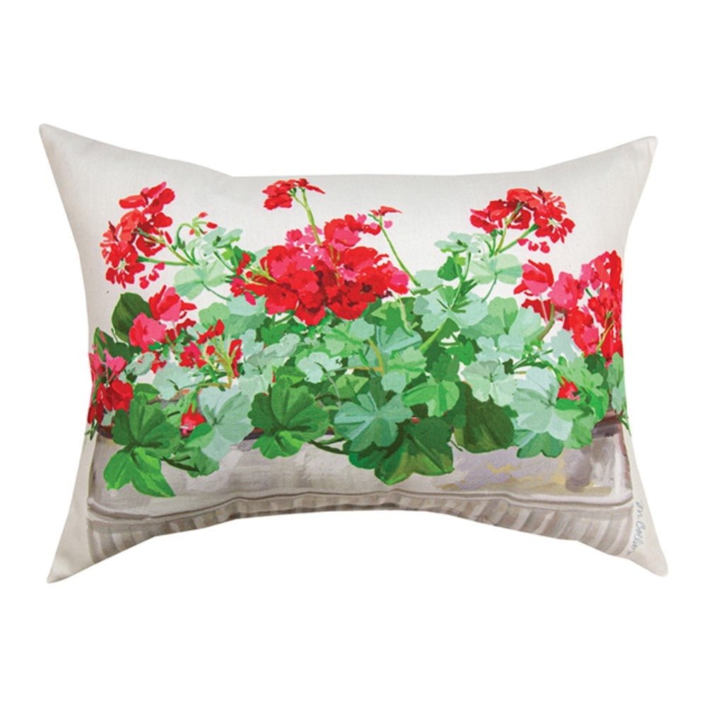 Geraniums Climaweave Pillow 18