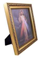 Load image into Gallery viewer, Gerffert Collection The Divine Mercy Framed Portrait Print, 13 Inch (Ornate Gold Tone Finish Frame) - AT TEN Distribution

