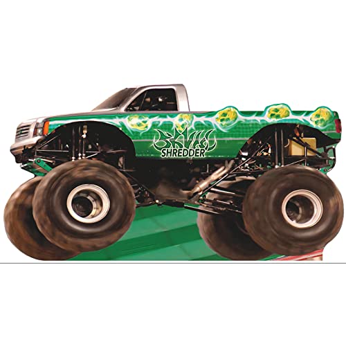 Giant 90in Monster Truck Cardboard Cutout | Skull Shredder Photo Prop Standee - AT TEN Distribution