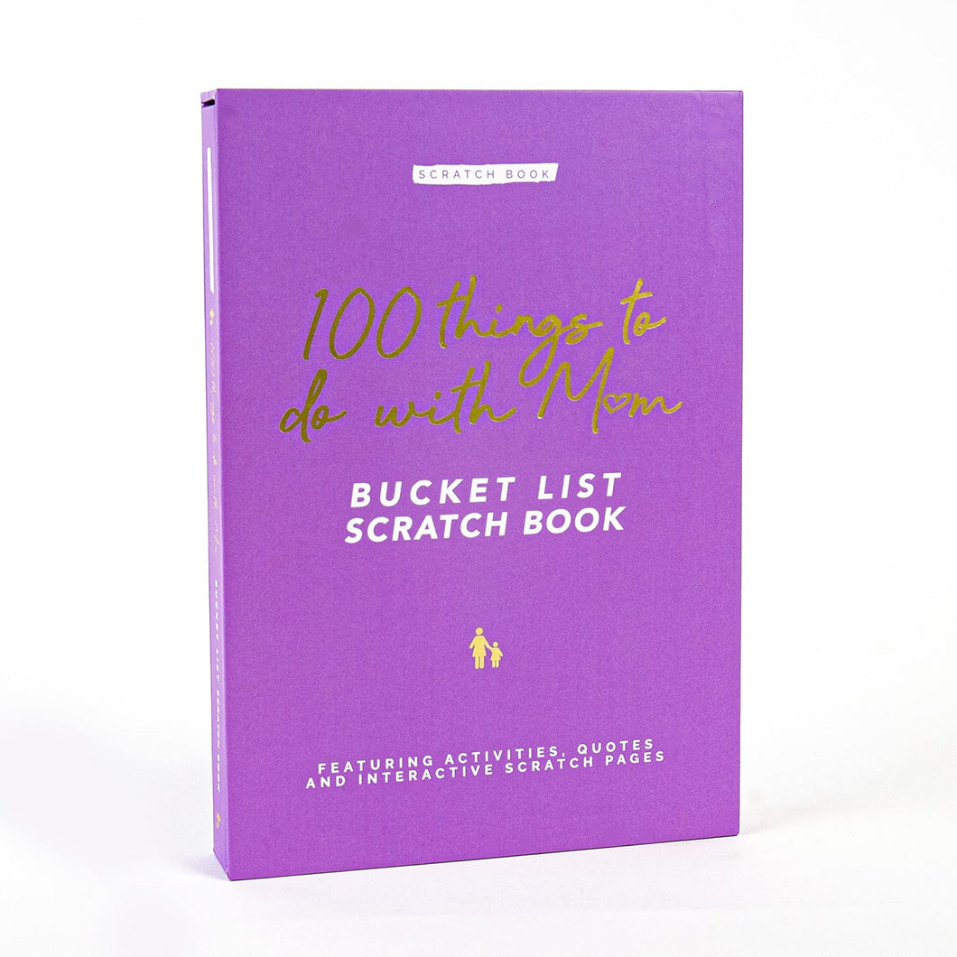 Gift Republic Scratch Off Book|Mum Edition|100 Things To Do Scratch Off|Bucket List Edition|Personalisable Memory Journal|A Gift Mum Will Value|Creating Memories That Last A Life - Time,Medium, GR830002 - AT TEN Distribution