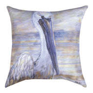 Golden Salty Pelican Climaweave Pillow 18
