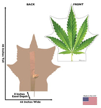 Load image into Gallery viewer, GREEN Leaf Cardboard Cutout - AT TEN Distribution
