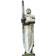 H10231 Roland Medieval Breton Saxon Knight Sword Shield Cardboard Cutout Standee Standup - AT TEN Distribution