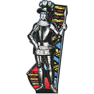 H10232 Edward 3rd Hundred Years War Medieval Knight Armor Cardboard Cutout Standee Standup - AT TEN Distribution