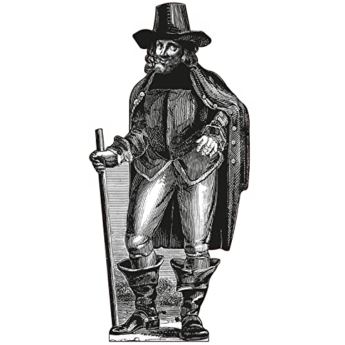 H10534 Guy Fawkes Anarchy Anarchist 5th of November Cardboard Cutout Standee Standup - AT TEN Distribution