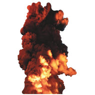 H13142 Volcanic Eruption or Explosion Cardboard Cutout - AT TEN Distribution