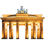 H13162 Brandenburg Gate Berlin Germany Cardboard Cutout Back Drop Stand up - AT TEN Distribution