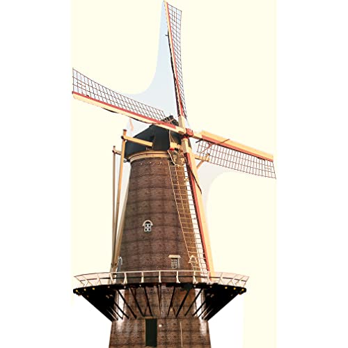 H13176 Waterproof Plastic Netherlands Dutch Windmill Flour Mill Windlust Achthuizen Cutout Back Drop Stand up - AT TEN Distribution