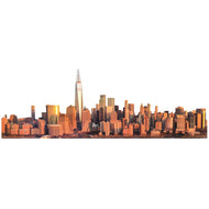 H13184 Downtown Manhattan Skyline New York City Cardboard Cutout Back Drop Stand up - AT TEN Distribution