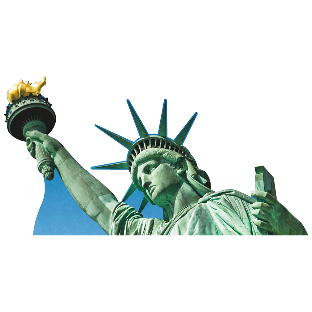 H13196 Statue of Liberty Monument Close up Historic Landmark Cardboard Cutout Back Drop Stand up - AT TEN Distribution