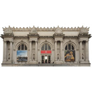 H13483 Metropolitan Museum of Art The Met New York Historic Landmark Cardboard Cutout Back Drop Stand up - AT TEN Distribution