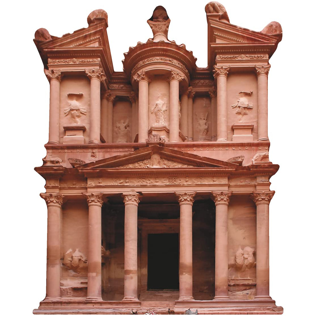 H13490 Petra Al - Khazneh Treasury Jordan South of Jerusalem Cardboard Cutout Standee Standup - AT TEN Distribution