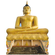 H13505 Pakse Golden Buddha Laos Cardboard Cutout Standee Standup - AT TEN Distribution