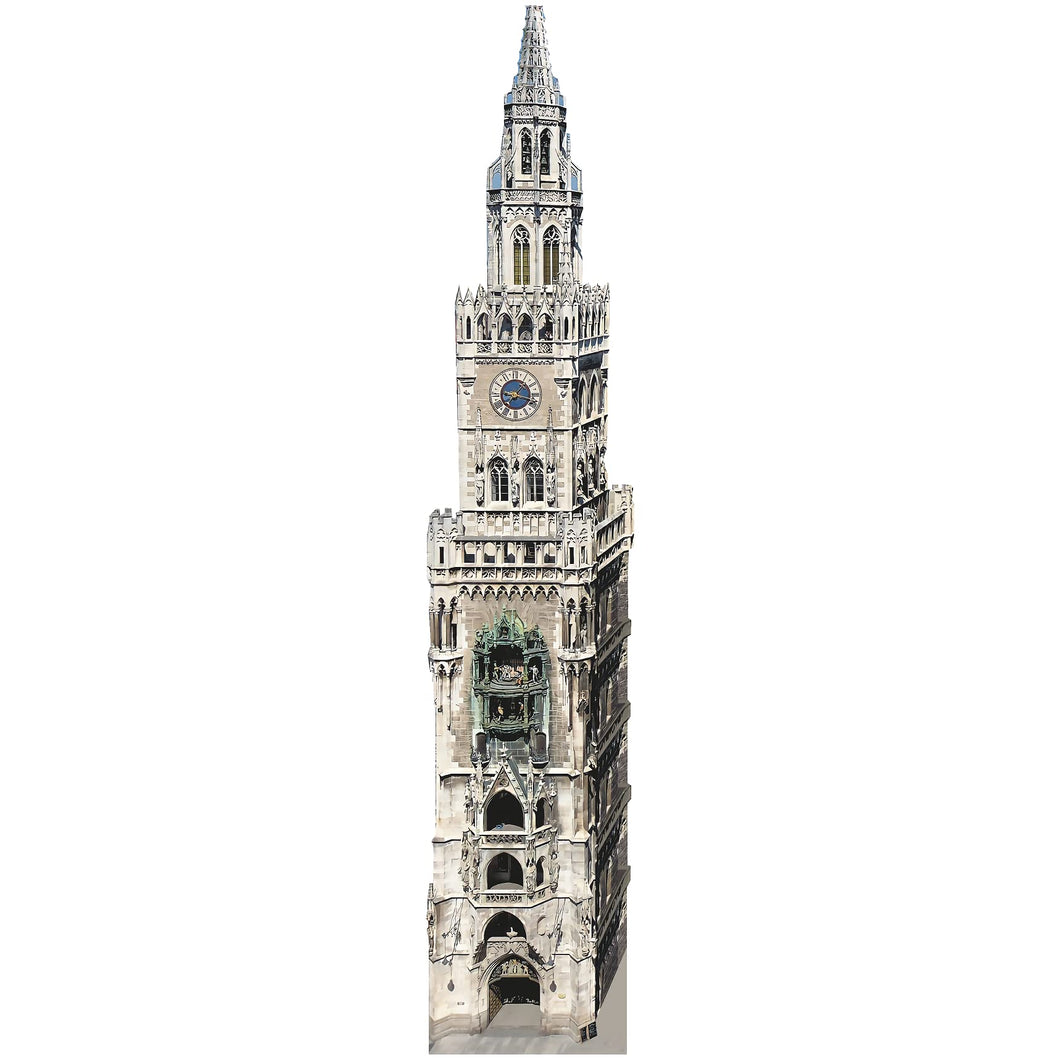 H13529 Rathaus - Glockenspiel New Town Hall Clock Tower Munich Germany Cardboard Cutout Standee Standup - AT TEN Distribution