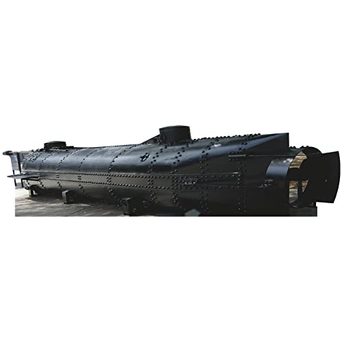 H27027 C.S.S. Hunley Confederate Submarine Ship 1863 Cardboard Cutout Standee Standup - AT TEN Distribution