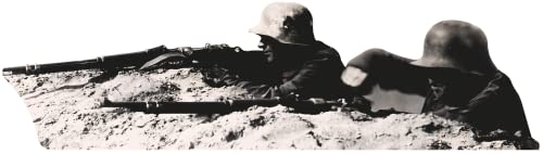 H32030 WW1 WWII World War Soldiers Behind Trench Warfare Cardboard Cutout Standee Standup - AT TEN Distribution
