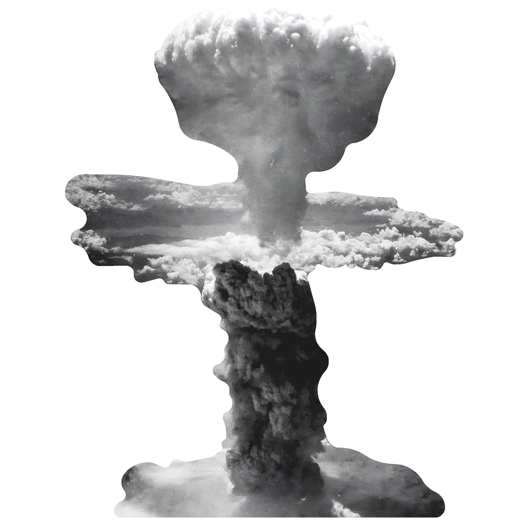 H32037 Mushroom Cloud Over Nagasaki Cardboard Cutout Standee Standup - AT TEN Distribution